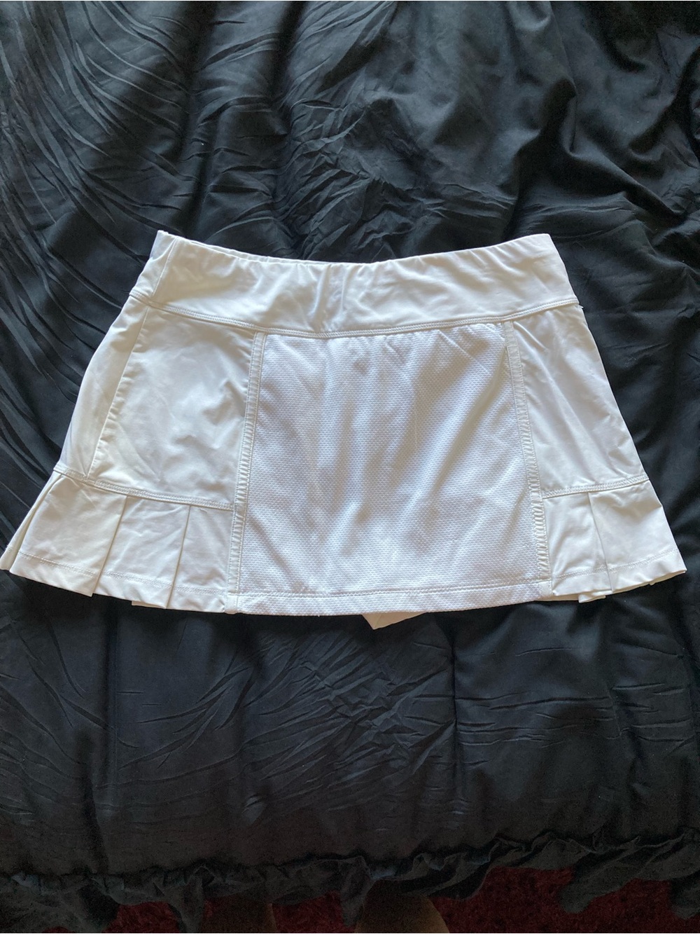 Lija cream Women’s Athletic Tennis Skirt with Pleated Hem